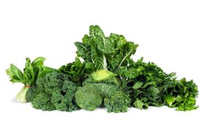 Low-calorie, low-glycemic leafy greens for blood sugar control and weight management